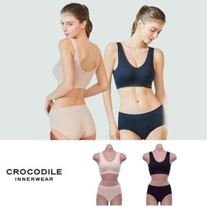 [크로커다일](86차) 360 메쉬 심리스브라팬티2세트