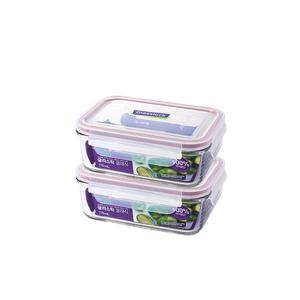 글라스락 클래식 직사각 715ml 2종 세트