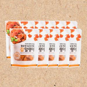 황토방 숙성 영도 감말랭이 55g x 10팩 쫀득한 감 소포장