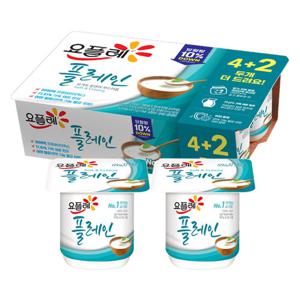 빙그레 요플레 플레인 80g 6입 x 3개(총18개) 떠먹는 요구르트