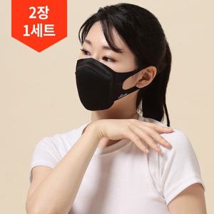 리카타 데이어 육각 마스크 향균 자외선차단 스포츠 빨아쓰는 마스크 /2개1세트