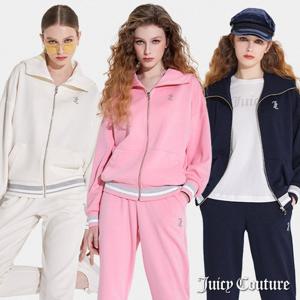 [단품][컬러선택][쥬시꾸뛰르]여성 데일리 집업 셋업 1세트