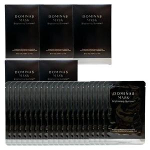 도미나스 마스크팩 5박스 28ml 20회분 브라이트닝 케어