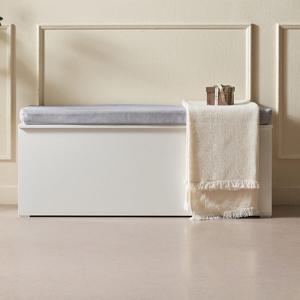 [에보니아] 로라 수납 벤치의자 1200 (쿠션포함)무료배송