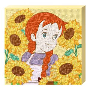 빨강머리 앤 해바라기와 함께 보석십자수 캔버스 25x25cm BS25-507