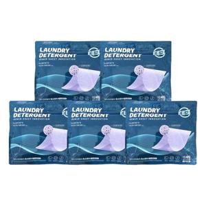 [테크][ 테크 ] 엘지 한장빨래 시트세제 효소캡처 15매입 5개 라벤더향 황변얼룩 냄새제거