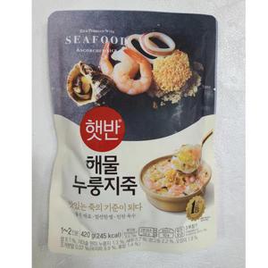 CJ제일제당 햇반 소프트밀 해물누룽지죽 420g x7개