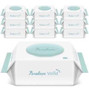 페넬로페 아기물티슈 볼리드 화이트 캡형 100매*10팩