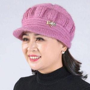 [에이치플러스몰]할머니 겨울 니트 비니 노인 모자 벙거지 인기 버킷햇