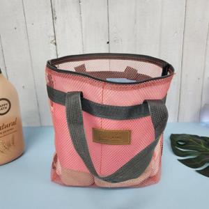 메쉬 다용도 목욕가방 목욕탕 샤워 목욕바구니 핑크