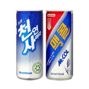 갤러리아_일화 맥콜 250ml*30캔+ 천연사이다 250ml*30캔