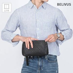 빌리버스 남자 클러치백 BJI345 가죽 손가방 데일리백