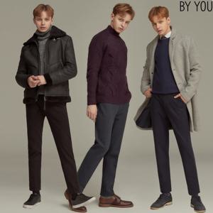 [바이유] 남성 웜 에디션 피치 기모 팬츠 3종택1_MLAM