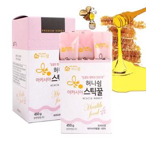 [강원양봉] 프리미엄 아카시아 스틱꿀 2박스(박스당15gx30개)