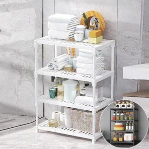 주방 욕실 정리 선반 철재 다용도 수납함 틈새 정리대