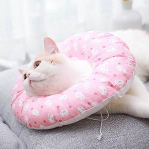 [힐링타임]반려동물 도넛쿠션 넥카라(핑크래빗/M) NH_364