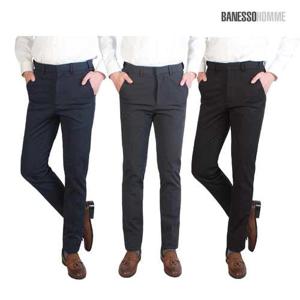 [BANESSOHomme] 남성 기모본딩 시크릿 허리밴딩골프팬츠 3종세트 1.5m줄자 K543