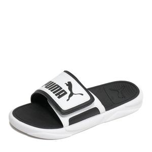 퓨마 로얄캣 컴포트 벨크로 찍찍이 슬리퍼 실내화 흰색 372280-02