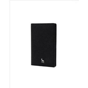 갤러리아_[헤지스ACC] HIHO4E131 블랙 퍼피로고 플랫 카드지갑