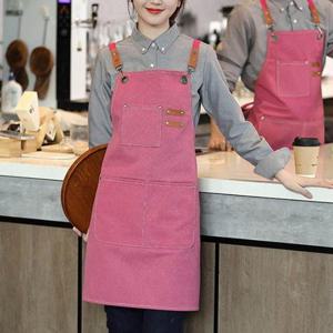 6컬러 트렌디 디자인 캔버스 코튼 포켓 앞치마 (WBF6F8D)