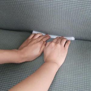 3인용 쇼파 리폼 격자모양 천갈이 커버 딥그린 (WAEB0D9)