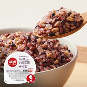 [CJ] 햇반 라이스플랜 귀리흑미곤약밥 150g x12개