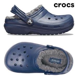 갤러리아_[크록스] 키즈/성인 클래식 라인드 클로그 털실내화 K 207010-459