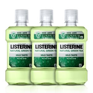 리스테린 내추럴 그린티 마일드 250ml x 3개 / 순한맛