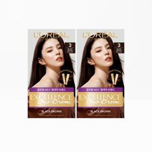 [로레알파리]엑셀랑스 크림 애쉬 슈프림 염모제 2개+TR5 헤어팩 50ml