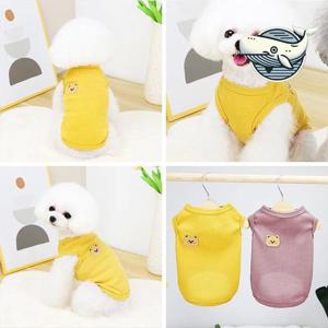 여름 애견 패치 나시티 아기 강아지 옷 편안한 (WFH75R6)