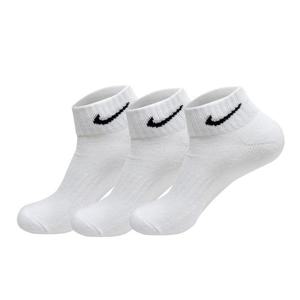 나이키 에브리데이 쿠션 3팩 단목 스포츠 짧은 헬스 러닝 양말 화이트 SX4926-101