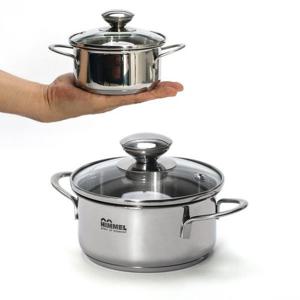 힘멜 스텐 인덕션 미니 양수냄비 12cm /3중바닥