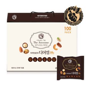 너츠브라더 하루한줌견과 디어썸 25g 100봉 견과 선물세트 명절 견과 선물세트