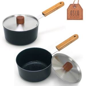 인덕션가능 편수냄비 18cm 1인용 라면 우드손잡이 찌개냄비