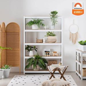 홈던트하우스 시스템선반 1100x400x1500 5단 무볼트 다용도 팬트리 철제 수납장