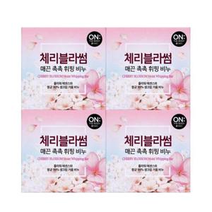 온더바디 체리블라썸 매끈 촉촉 휘핑 비누 4입 (WB77C2C)