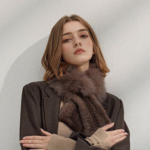 [마스케라] 아니타(Anita) 밍크&폭스 머플러