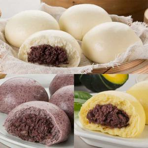 [안흥골짜기] 통팥 삼색찐빵 30개 x2박스 (총60개)