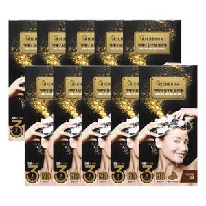 리체나 이지 스피디 골드 샴푸형 3분 염색약 튜브형 갈색X10박스/새치 커버