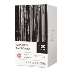 [로하] 다크 아메리카노 스틱커피 100T
