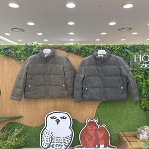 [지오지아 라이브]지오지아 남성 겨울 데일리 스웨이드 구스다운 점퍼 패딩  ABE4JP1105