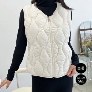 프롬하트 /  프롬하트  숏 롱  99사이즈 옆밴딩 웰론 경량 패딩조끼