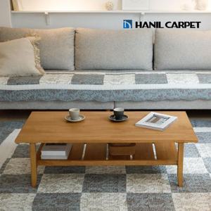 [한일카페트] 그레이스 패치 순면 워싱 카페트 160x210