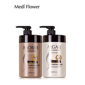 [메디플라워]대용량 아르간 트리트먼트 헤어팩 1000ml+바오밥 헤어팩1000ml