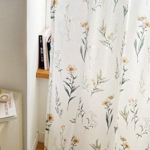 까르데코 멜로우 플라워 창문 면 가리개커튼 2장