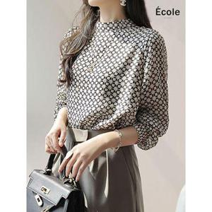 [에꼴드파리]잉카 프린트 블라우스_F28WBB010Z