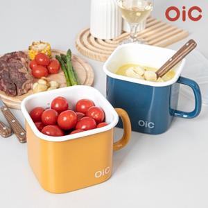 OIC 뚜아 법랑 캐니스터 인덕션 1H 1.5L+튀김망 세트