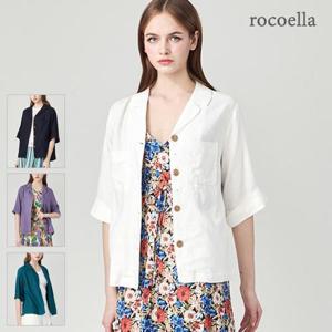 ★무료배송★[로코엘라] 르뚜아 프렌치 린넨 블렌디드 썸머 여성 셔츠 자켓