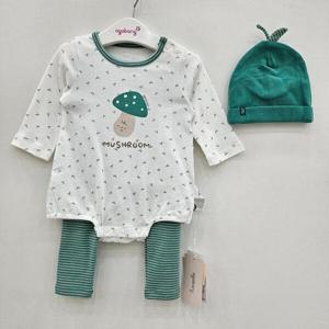 [아가방]머쉬룸바디수트세트(모자)  01Q517505_GN