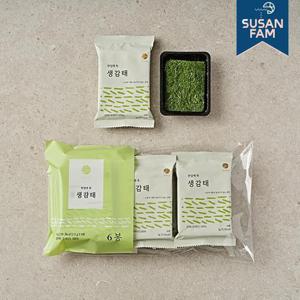 감태명인 한입 쏙 도시락 생감태 6장X6봉 서산 감태